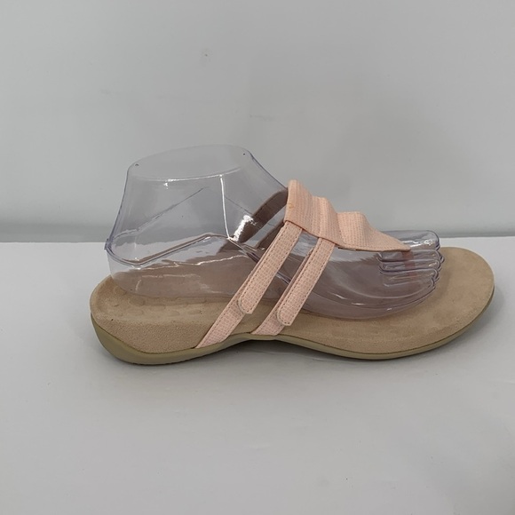 Vionic Elvia slide thong comfort sandal shoe flip flop adjustable strap pink 8.5 - Picture 1 of 8